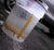 Transparent White Rinse Bucket With Screw Lid & Gold Decals